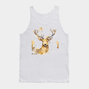 watercolor deer Tank Top